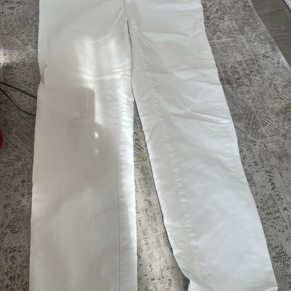 Tommy Hilfiger White Straight Leg Pants